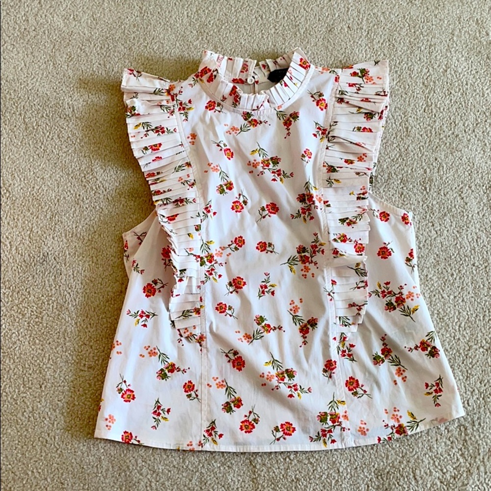 Floral Ruffle Top